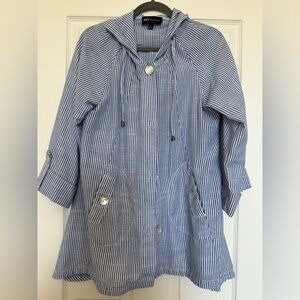 Jones New York light jacket strips size large